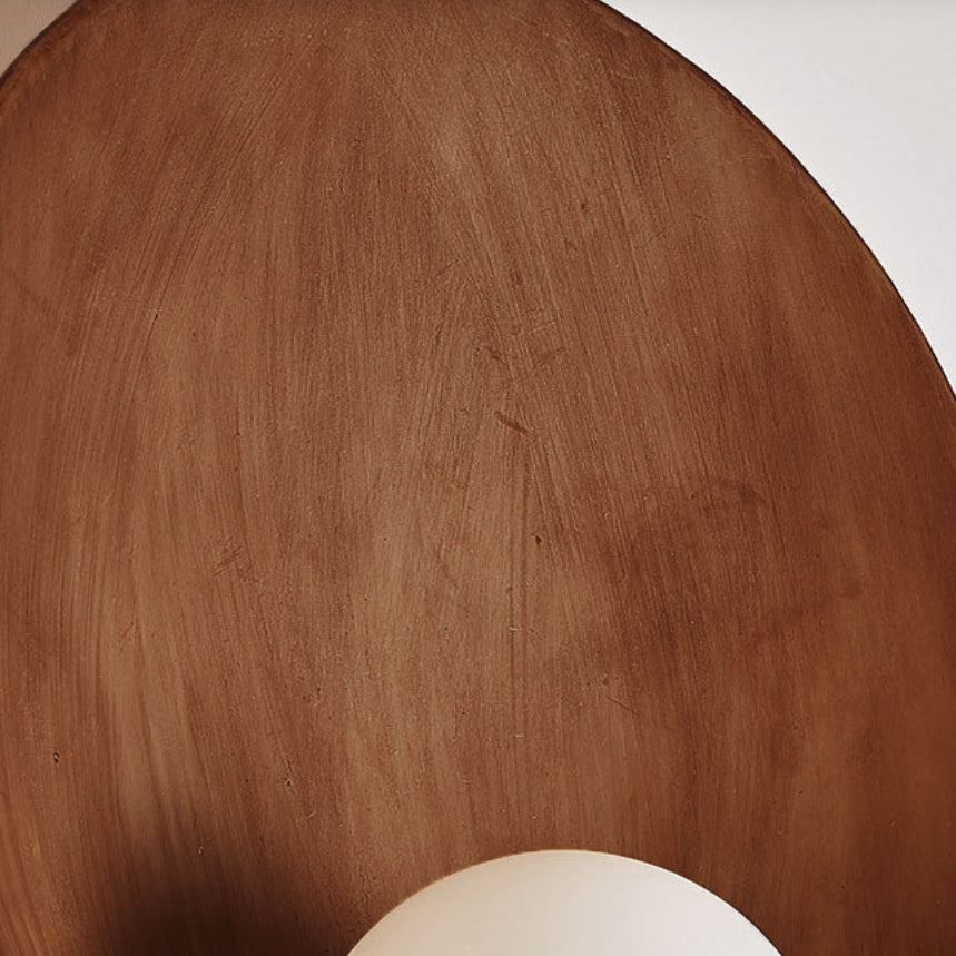 Contemporary Glass Round 1-Light Wall Sconce