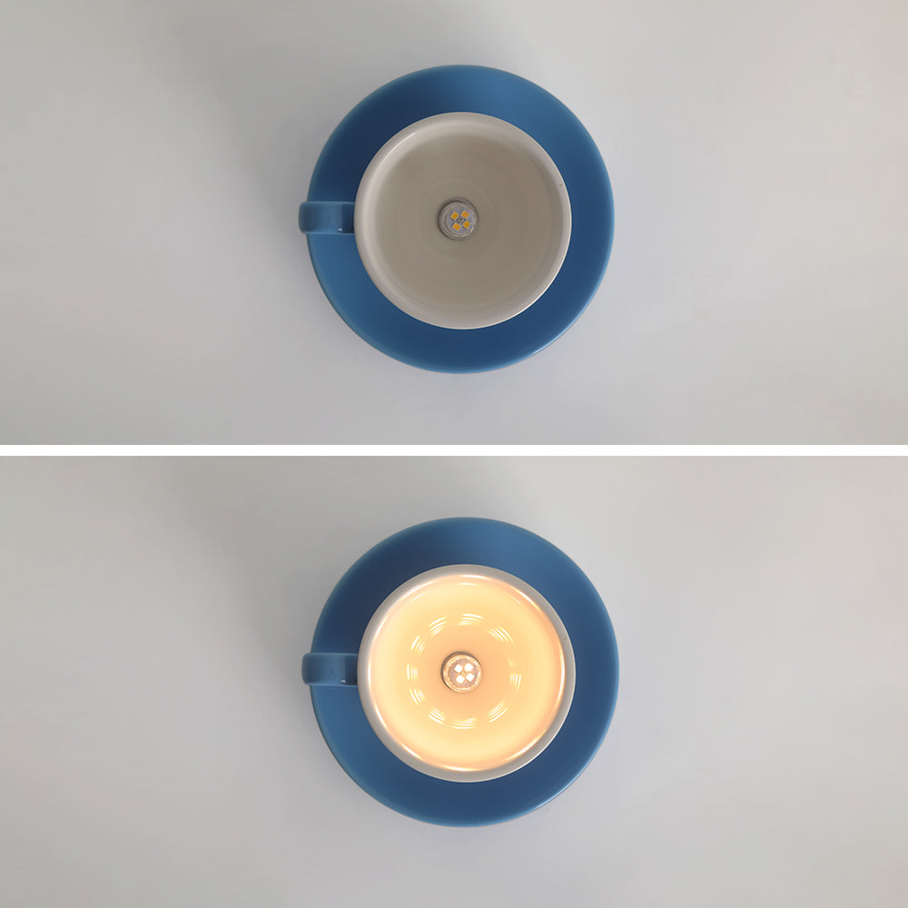 Modern Ceramic Semi-Flush Ceiling Light 1-Light
