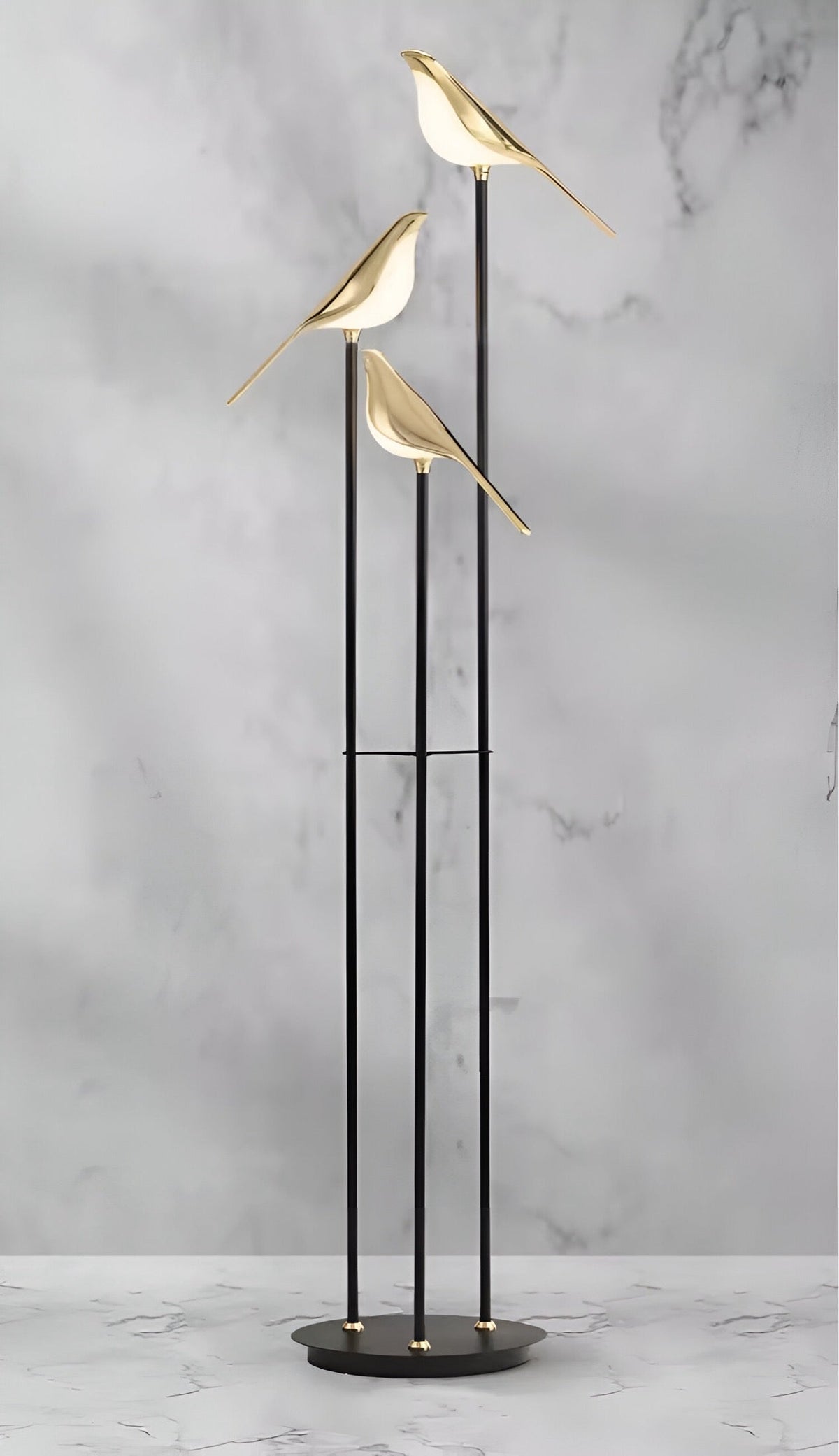 Modern Acrylic 3 Heads Floor Lamp 3-Light