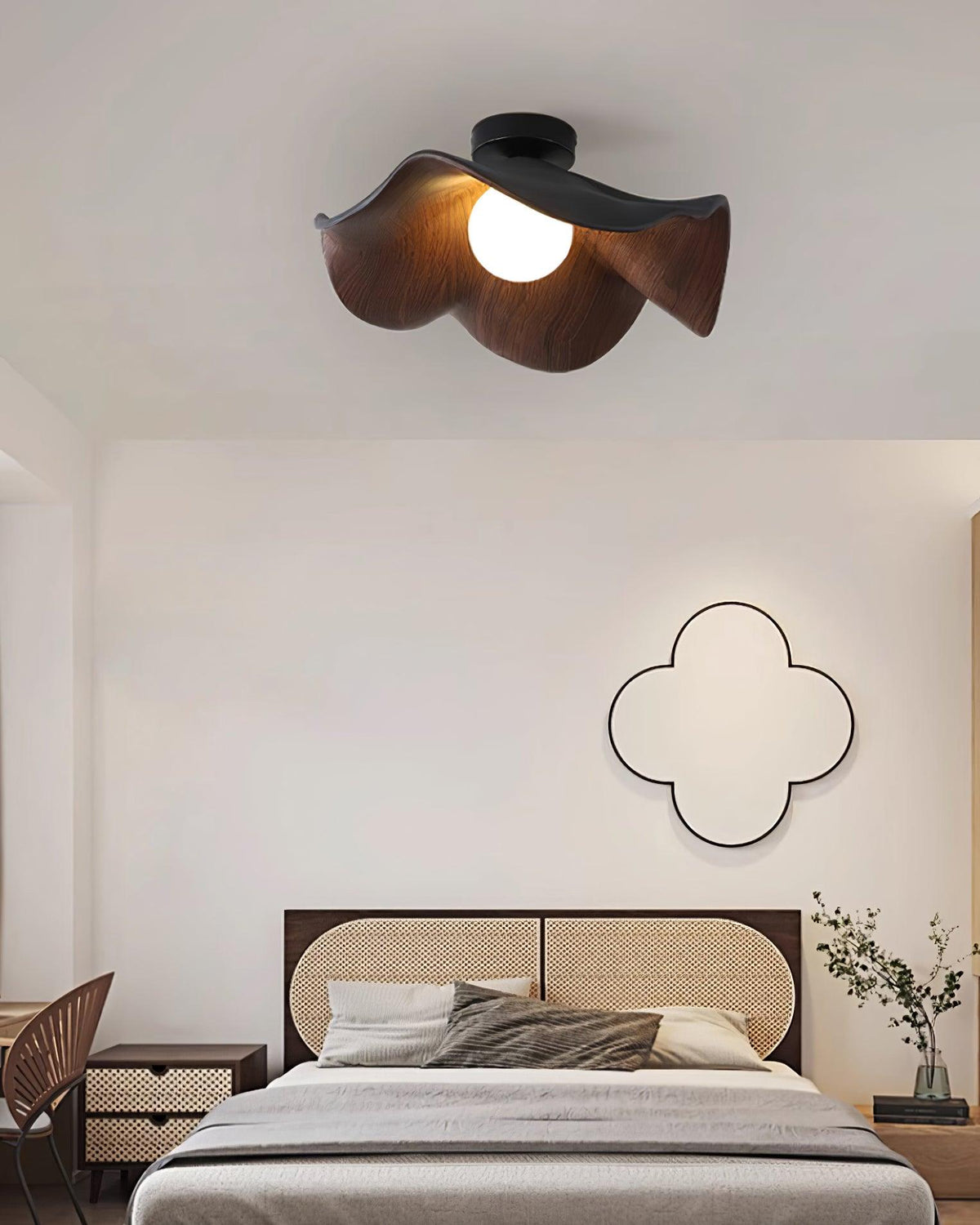 Contemporary Resin Globe Diffuser Ceiling Light 1-Light