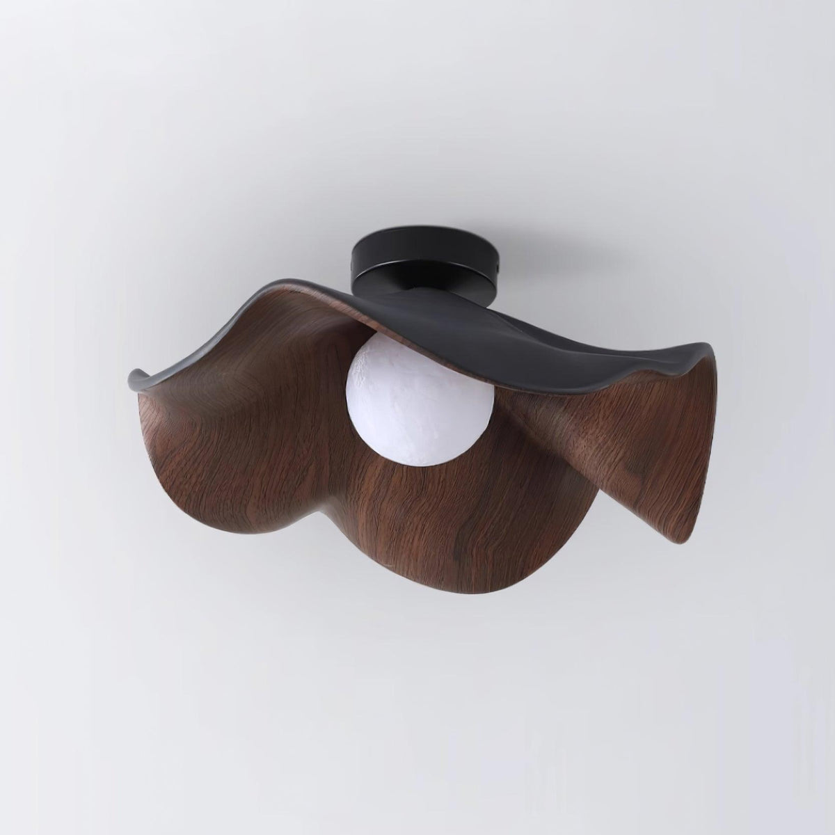Contemporary Resin Globe Diffuser Ceiling Light 1-Light
