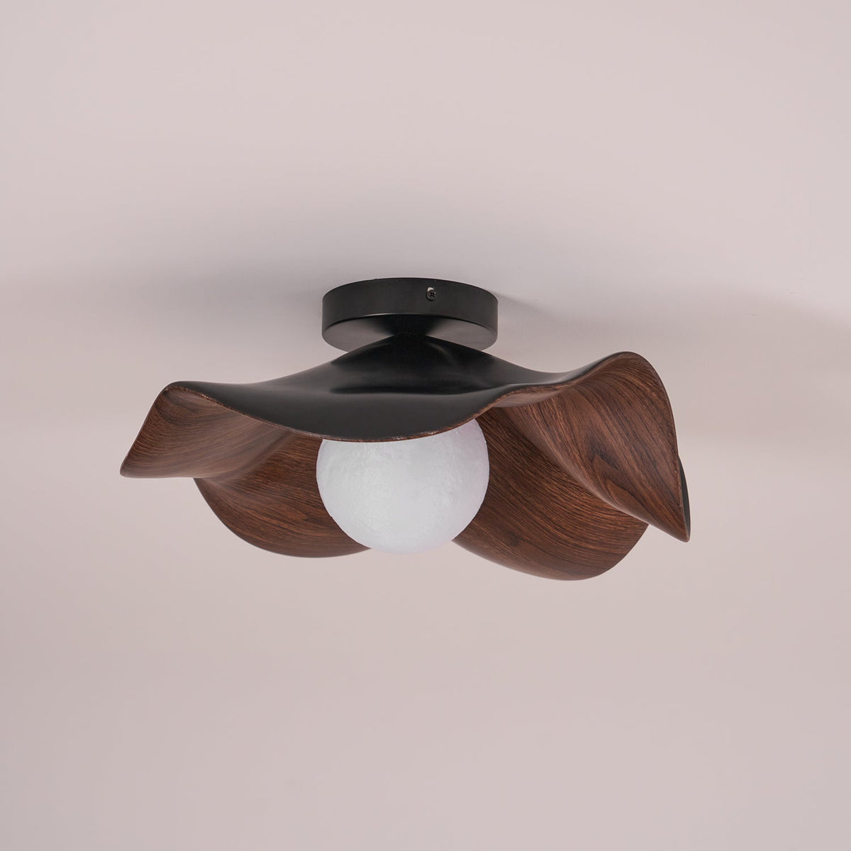 Contemporary Resin Globe Diffuser Ceiling Light 1-Light