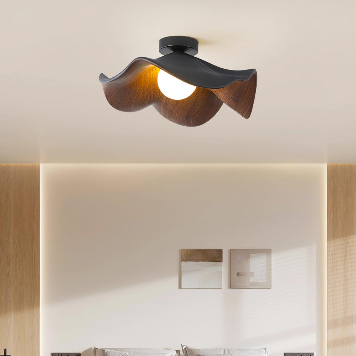 Contemporary Resin Globe Diffuser Ceiling Light 1-Light
