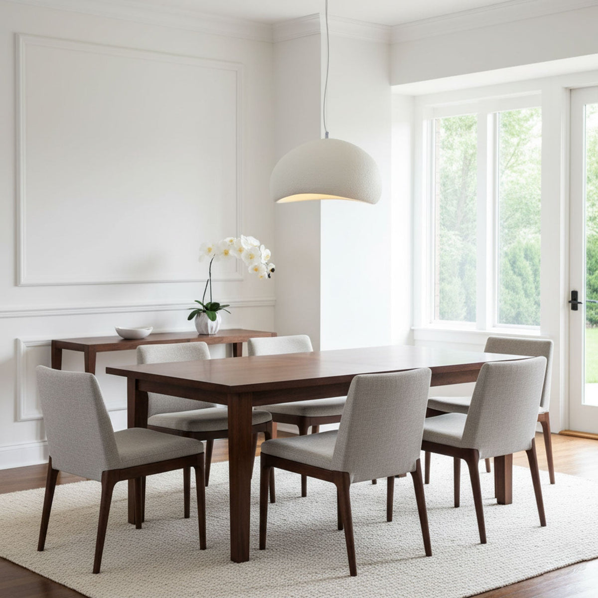 Contemporary Minimalist Dome LED Pendant Light 1-Light