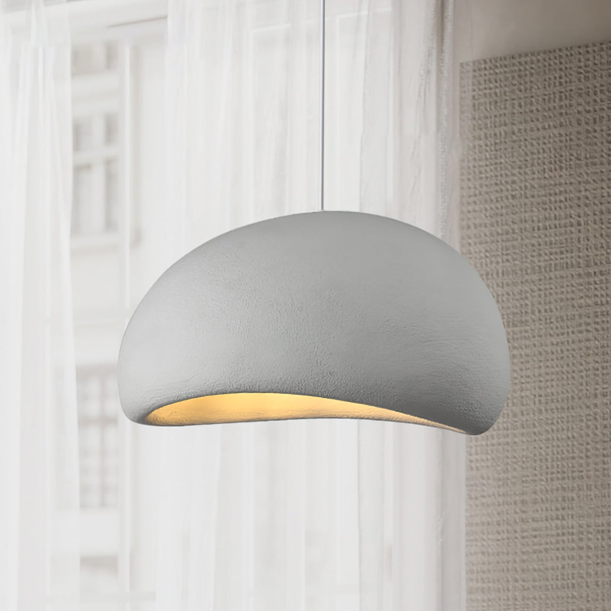 Contemporary Minimalist Dome LED Pendant Light 1-Light