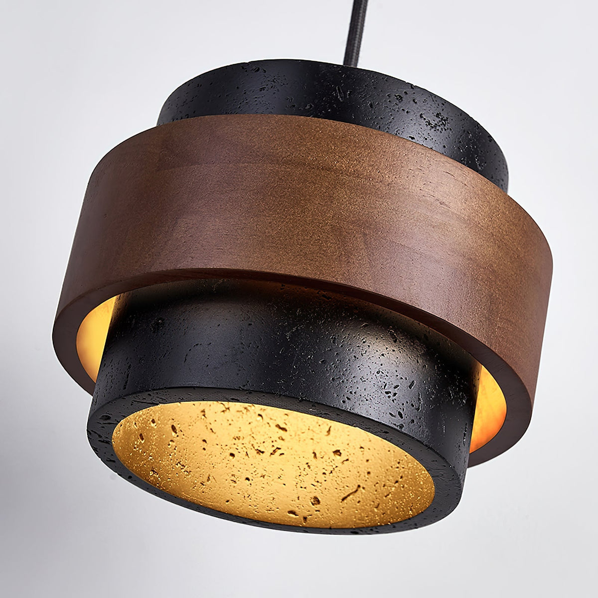 Contemporary Travertine Downlight Pendant Light
