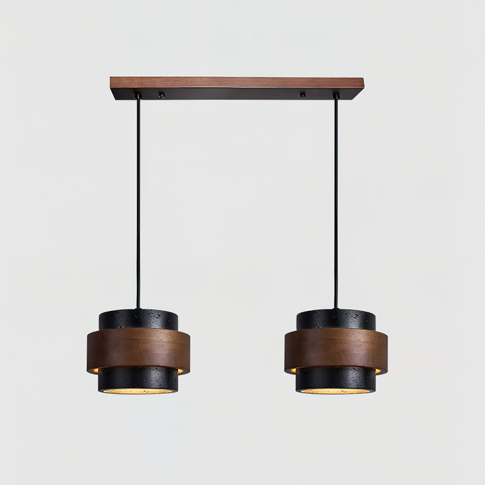 Contemporary Travertine Downlight Pendant Light