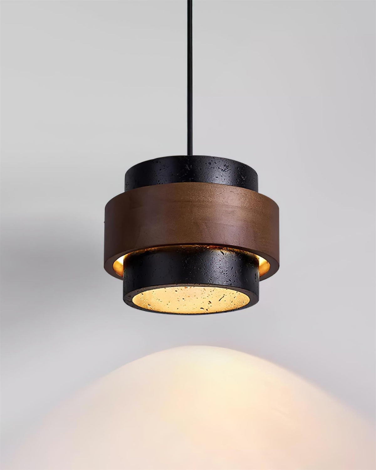 Contemporary Travertine Downlight Pendant Light