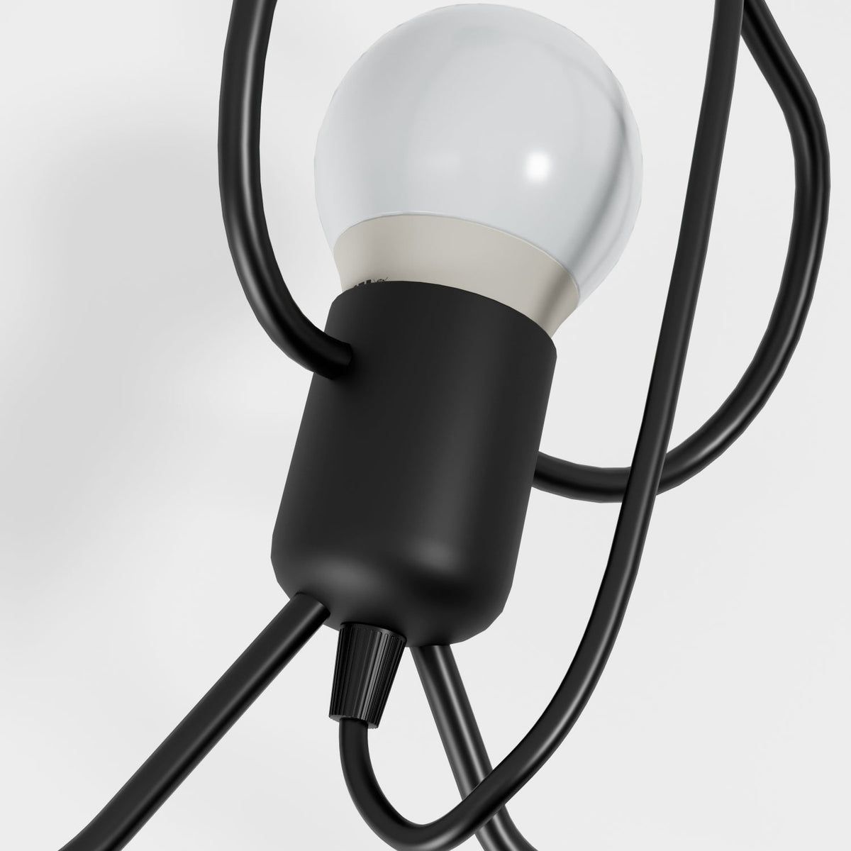 Contemporary Iron Adjustable Cord Pendant Light 1-Light
