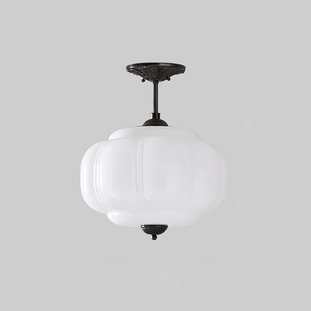 Contemporary Brass Accents Ceiling Light 1-Light
