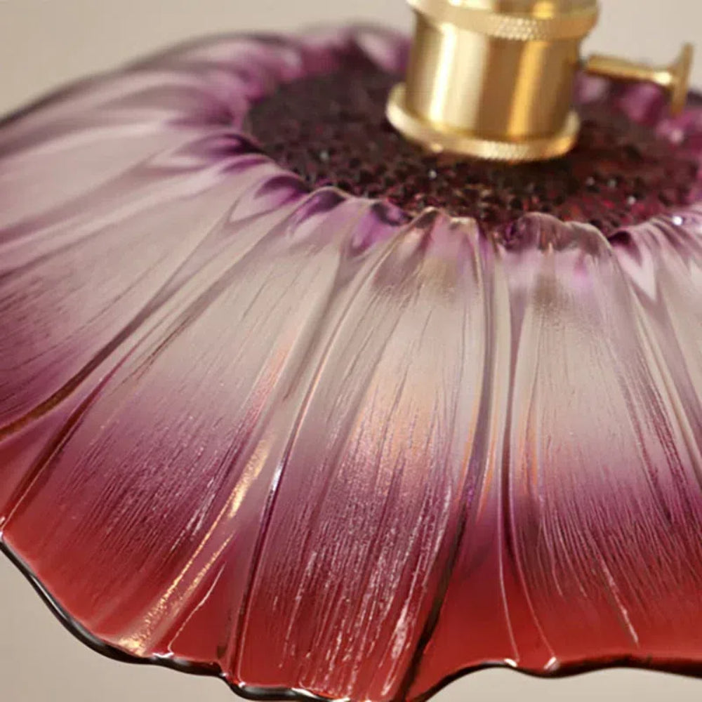 Retro Glass Fluted Shade Pendant Light 1-Light