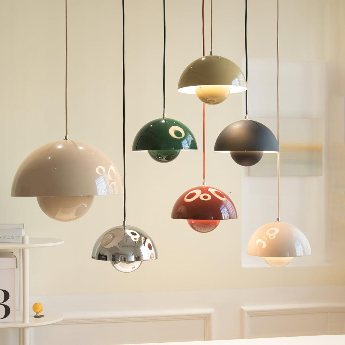 Contemporary Acrylic Floating Globe Pendant Light 1-Light