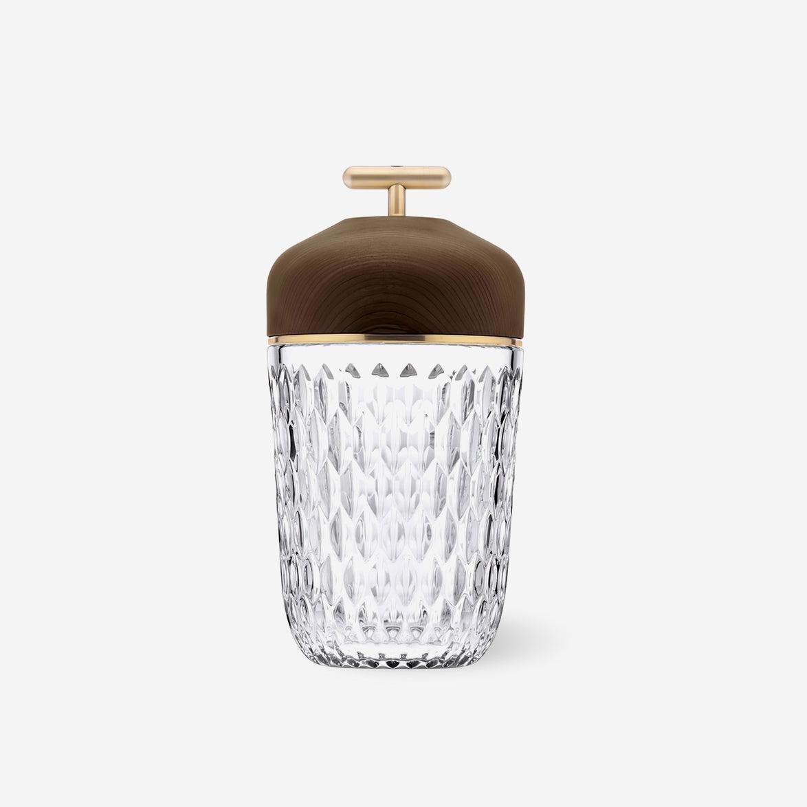 Contemporary Crystal Top Handle Table Lamp 1-Light