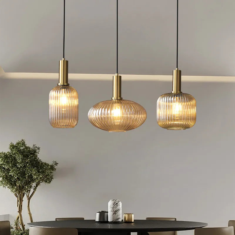 Contemporary Glass Tube Fitting Pendant Light 1-Light