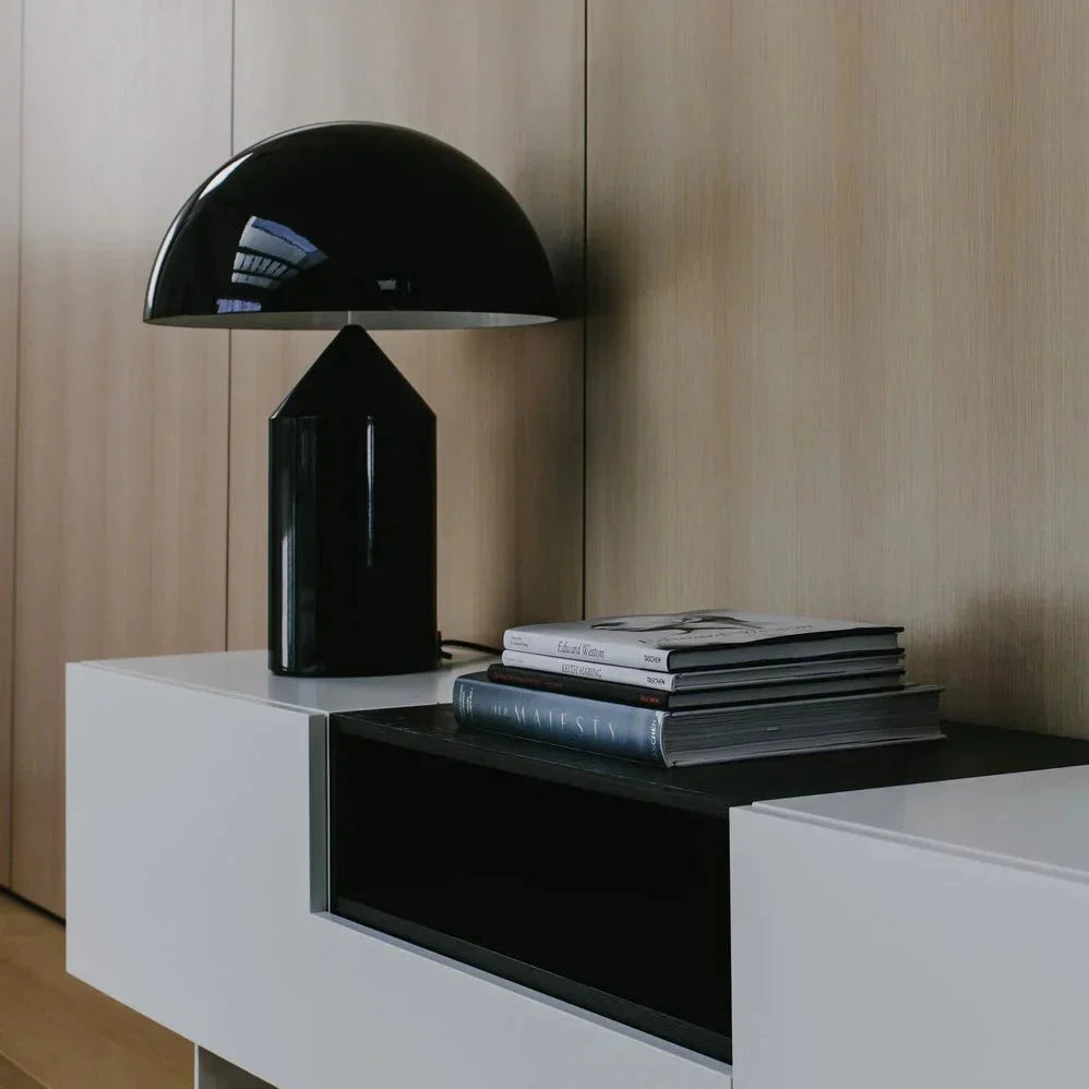 Scandinavian Brass Dome LED Table Lamp 3-Light