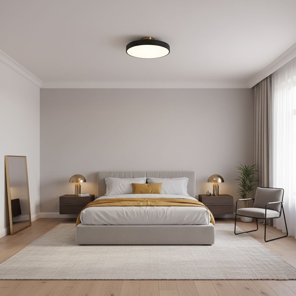 Contemporary Round LED Flush Mount Ceiling Light 1-Light
