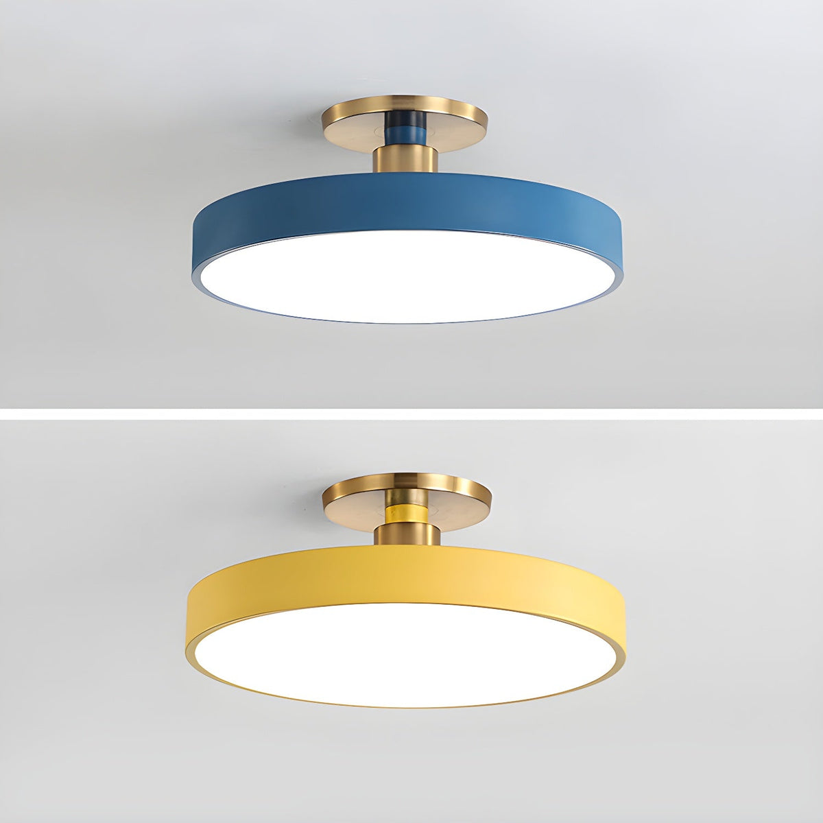 Contemporary Round LED Flush Mount Ceiling Light 1-Light