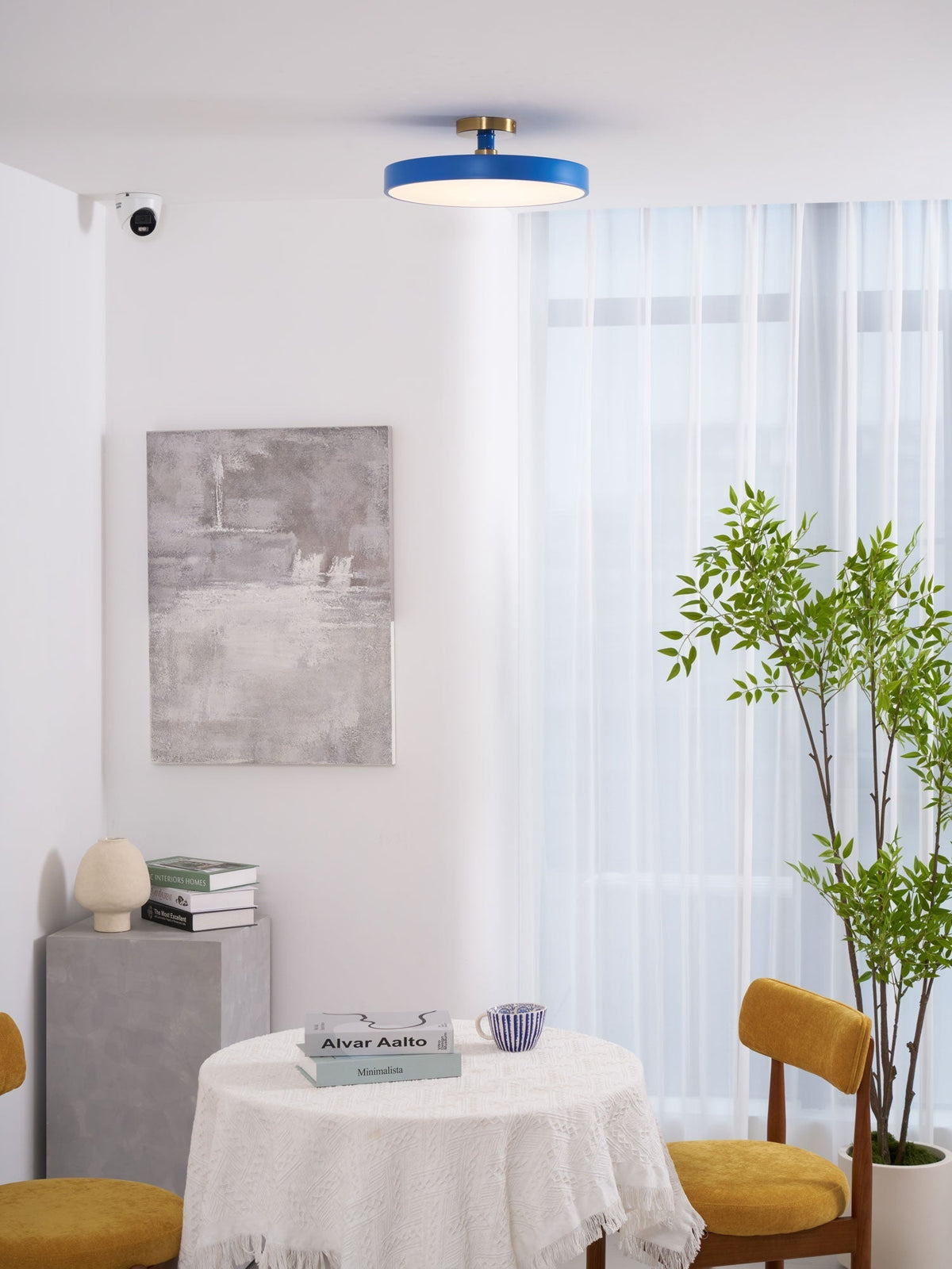 Contemporary Round LED Flush Mount Ceiling Light 1-Light