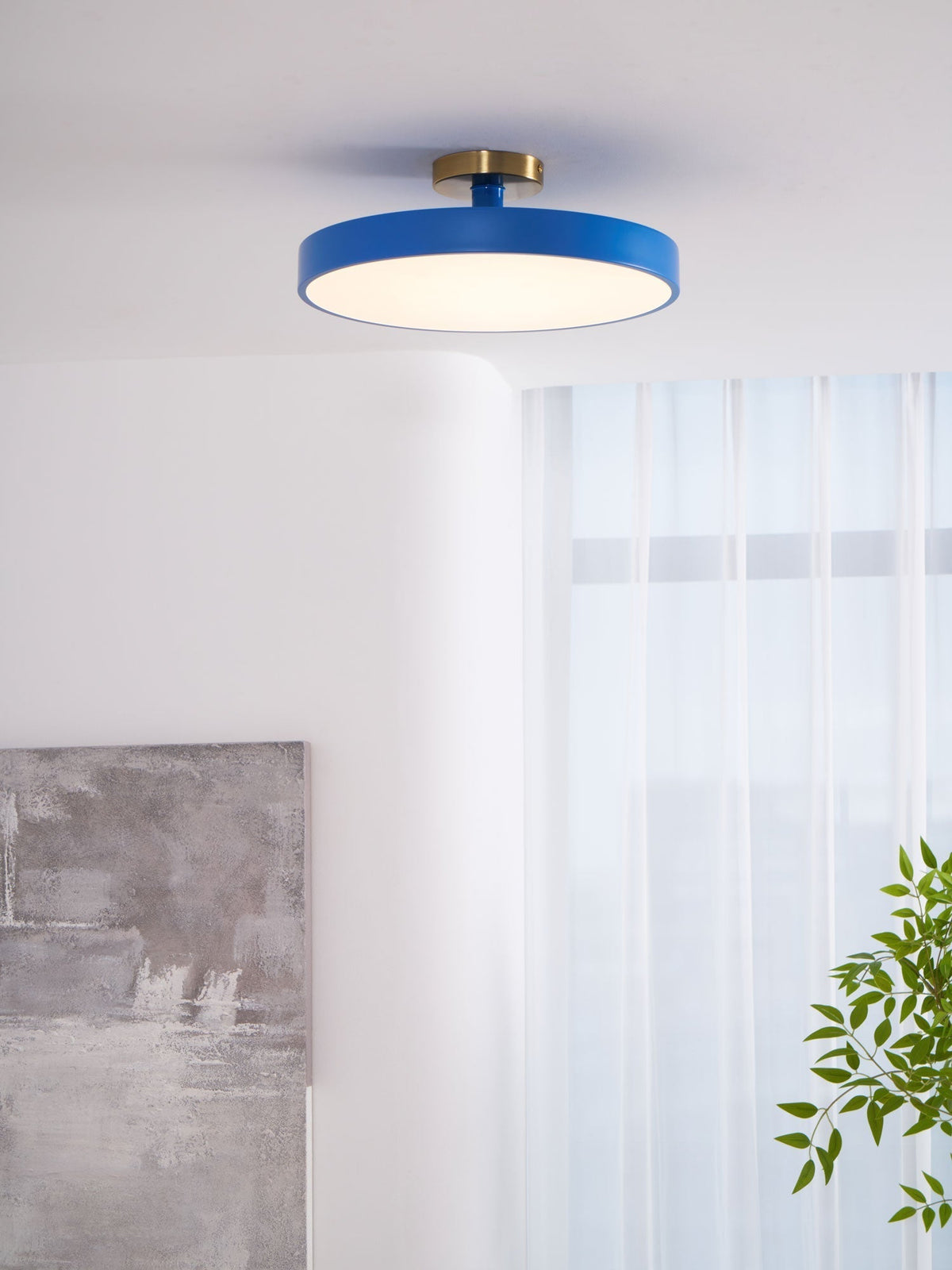 Contemporary Round LED Flush Mount Ceiling Light 1-Light