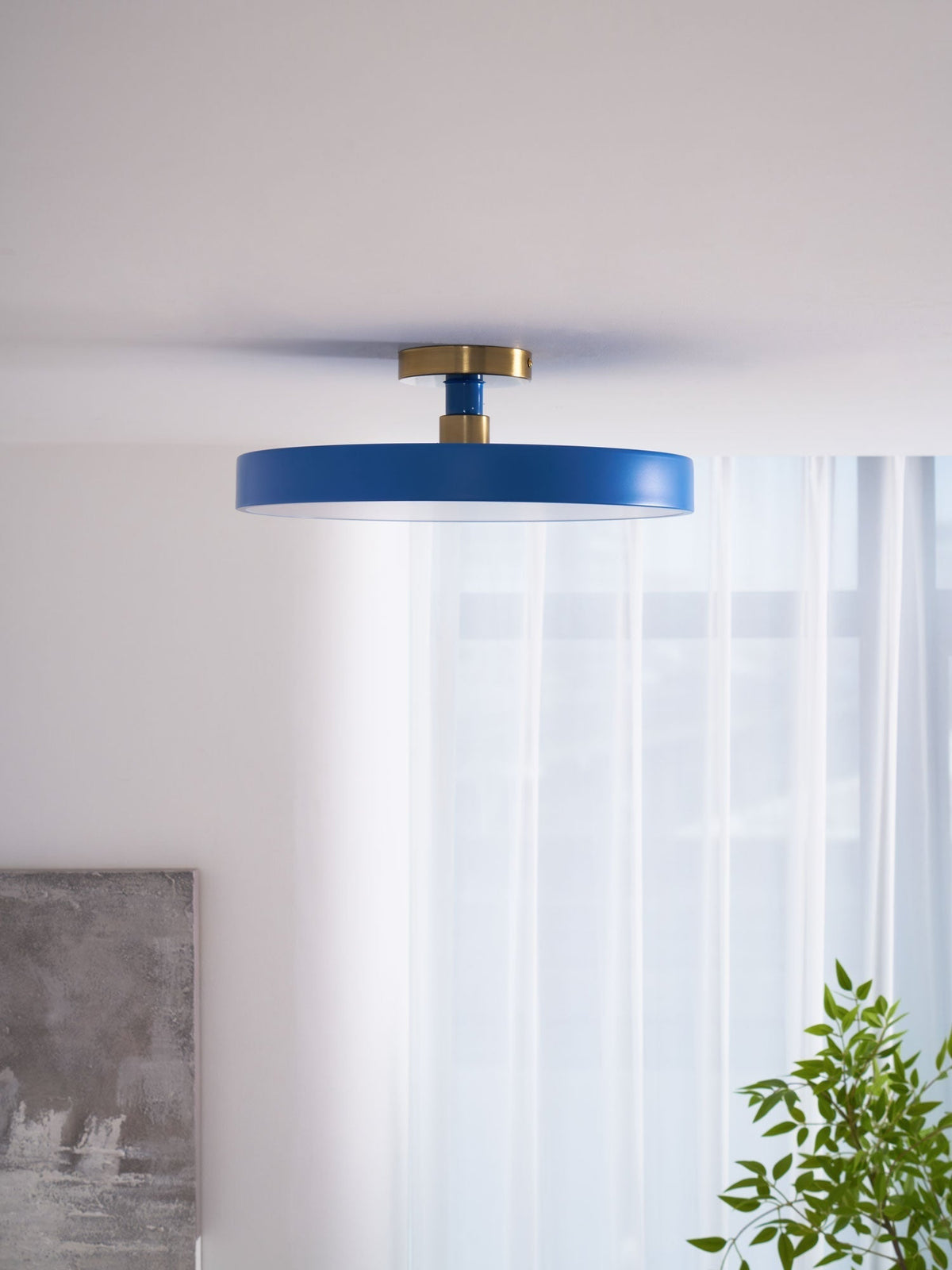 Contemporary Round LED Flush Mount Ceiling Light 1-Light