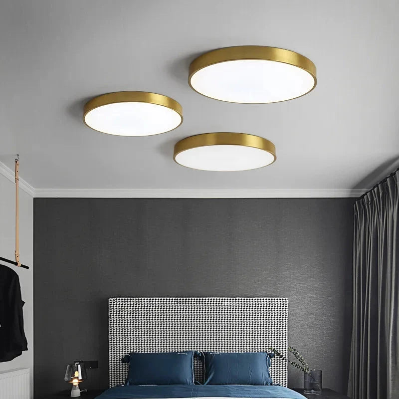 Contemporary Minimalist Round LED Ceiling Light 1-Light