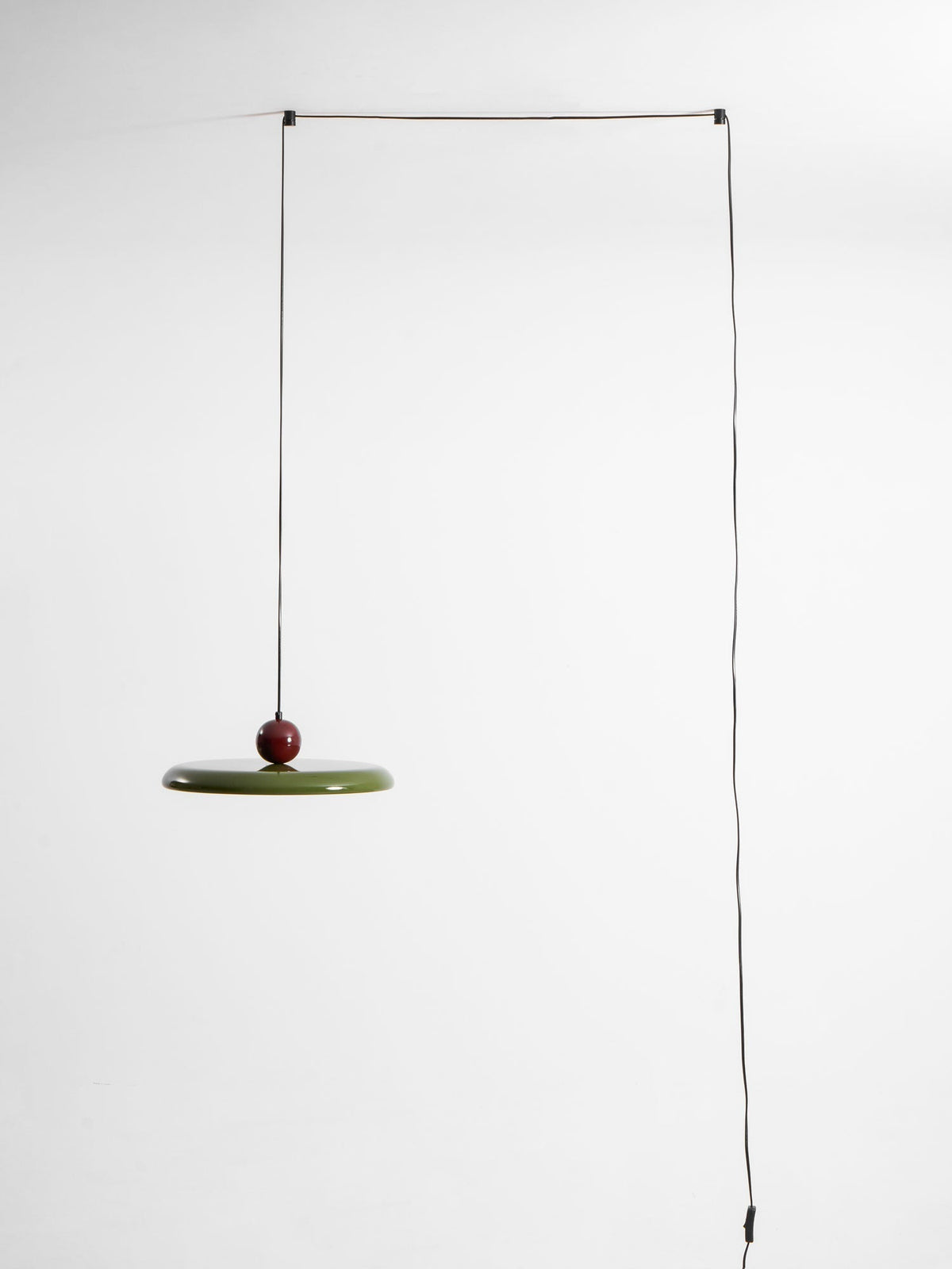Modern Disc LED Plug-in Pendant Light 1-Light