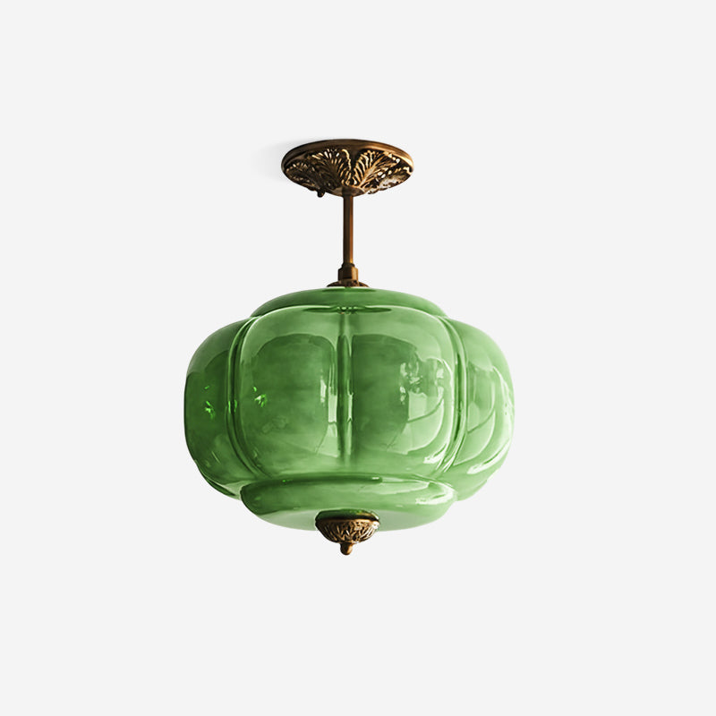 Contemporary Brass Accents Ceiling Light 1-Light