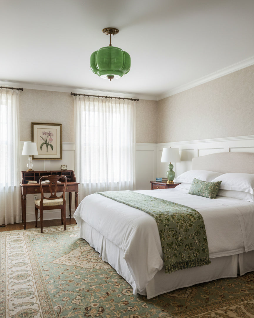 Contemporary Brass Accents Ceiling Light 1-Light