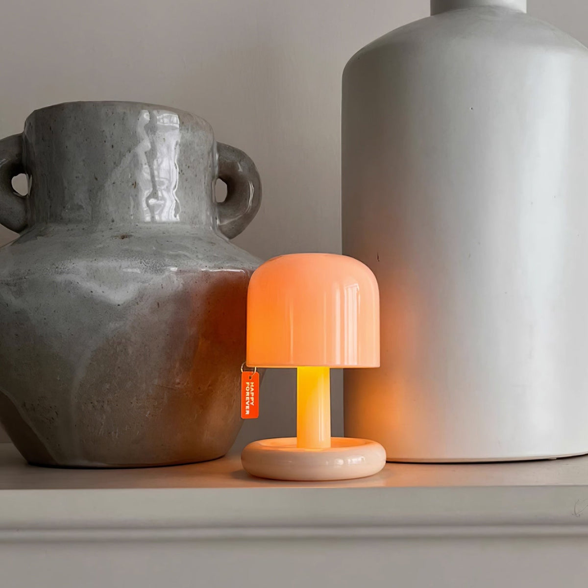 Contemporary Acrylic Rounded Base Table Lamp 1-Light