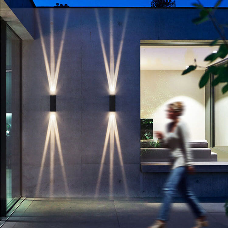 Contemporary Rectangular LED Wall Sconce Lamp 2-Light