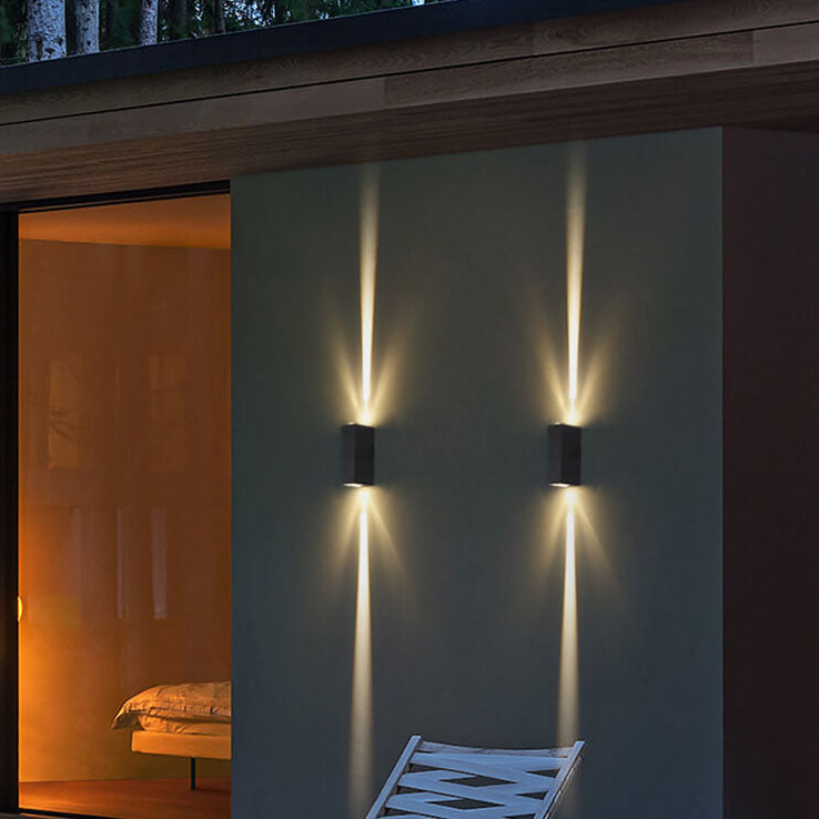 Contemporary Rectangular LED Wall Sconce Lamp 2-Light