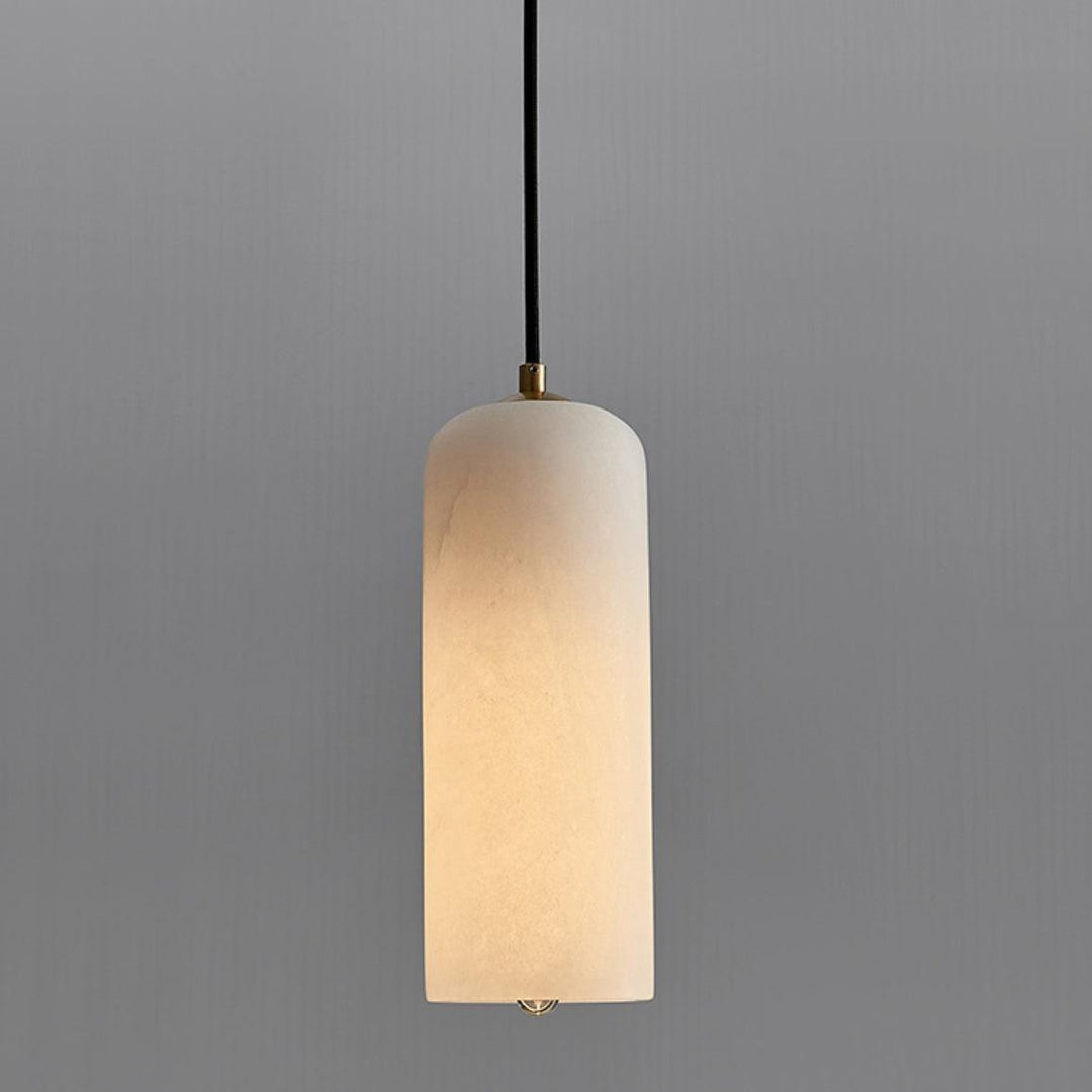 Contemporary Alabaster Single-Drop Design Pendant Light 1-Light