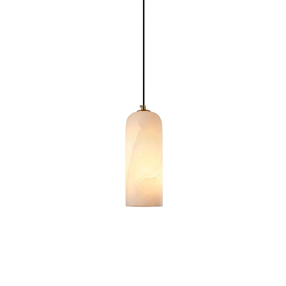 Contemporary Alabaster Single-Drop Design Pendant Light 1-Light