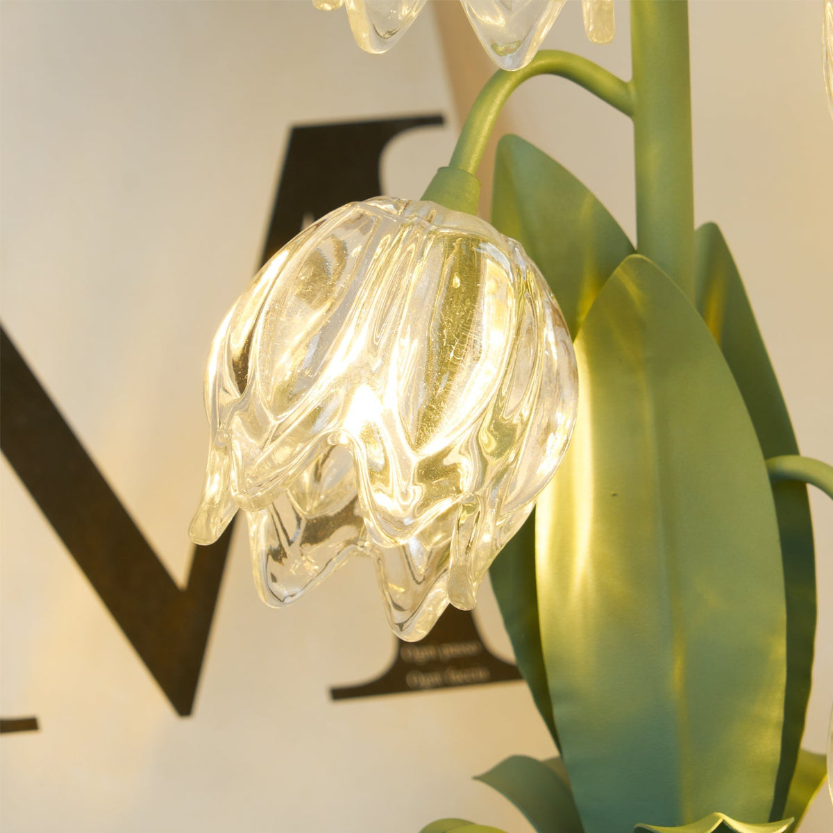 Contemporary Glass Multi-Light Stem Table Lamp 1-Light