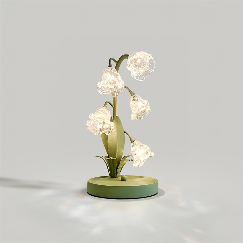 Contemporary Glass Multi-Light Stem Table Lamp 1-Light