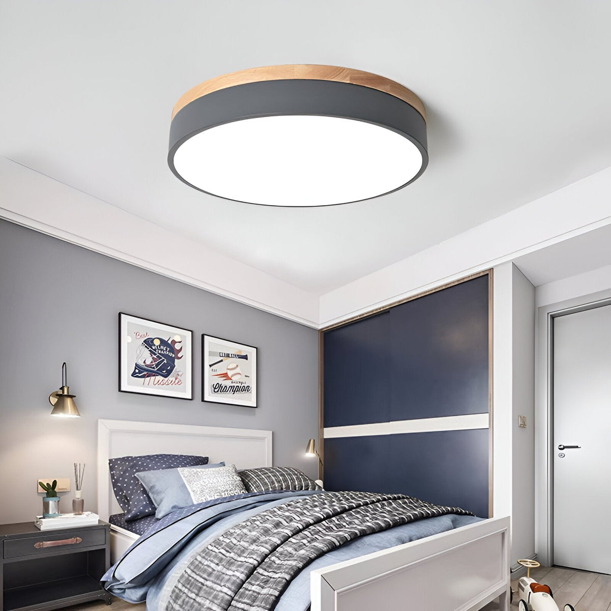Nordic Iron Acrylic Diffuser Ceiling Light 1-Light