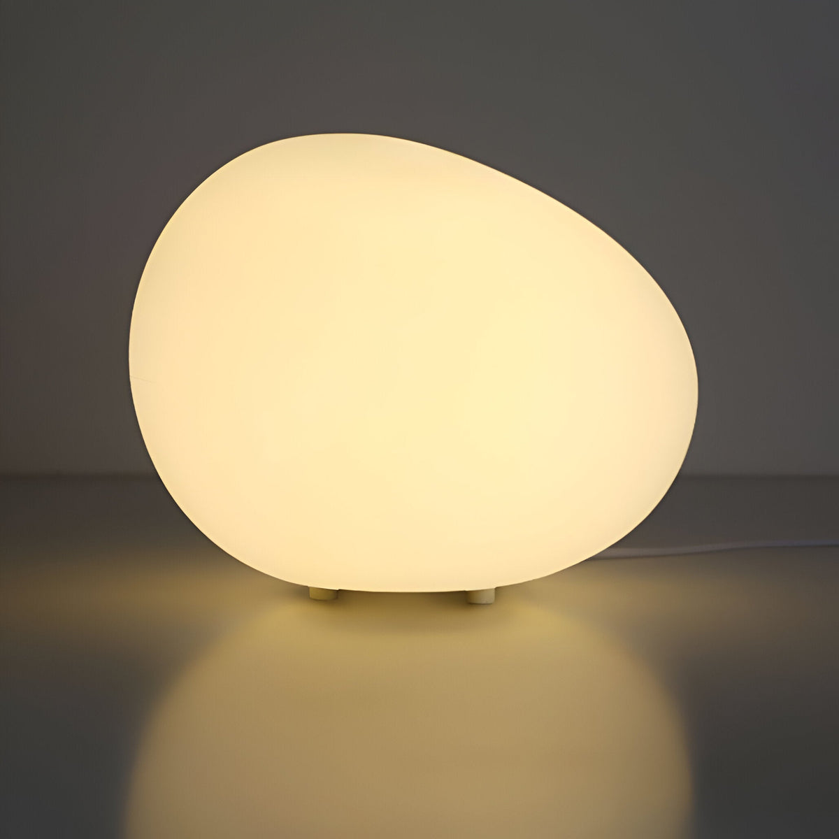 Scandinavian Stone-Shaped LED Table Lamp 1-Light