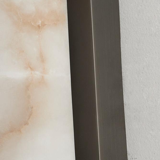 Contemporary Minimalist Spanish Marble Copper Wall Sconce LED 1-Light