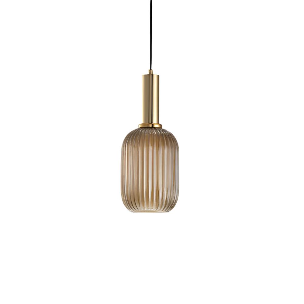 Contemporary Glass Tube Fitting Pendant Light 1-Light