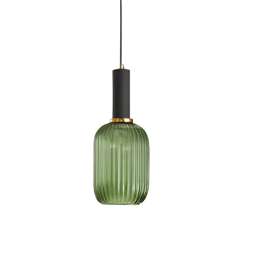 Contemporary Glass Tube Fitting Pendant Light 1-Light