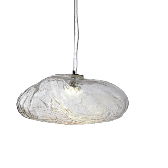 Minimalist Glass Adjustable Cable Pendant Light 1-Light