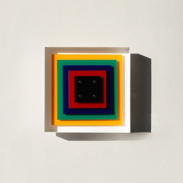 Memphis Bauhaus-Inspired Square Wall Sconce LED 1-Light