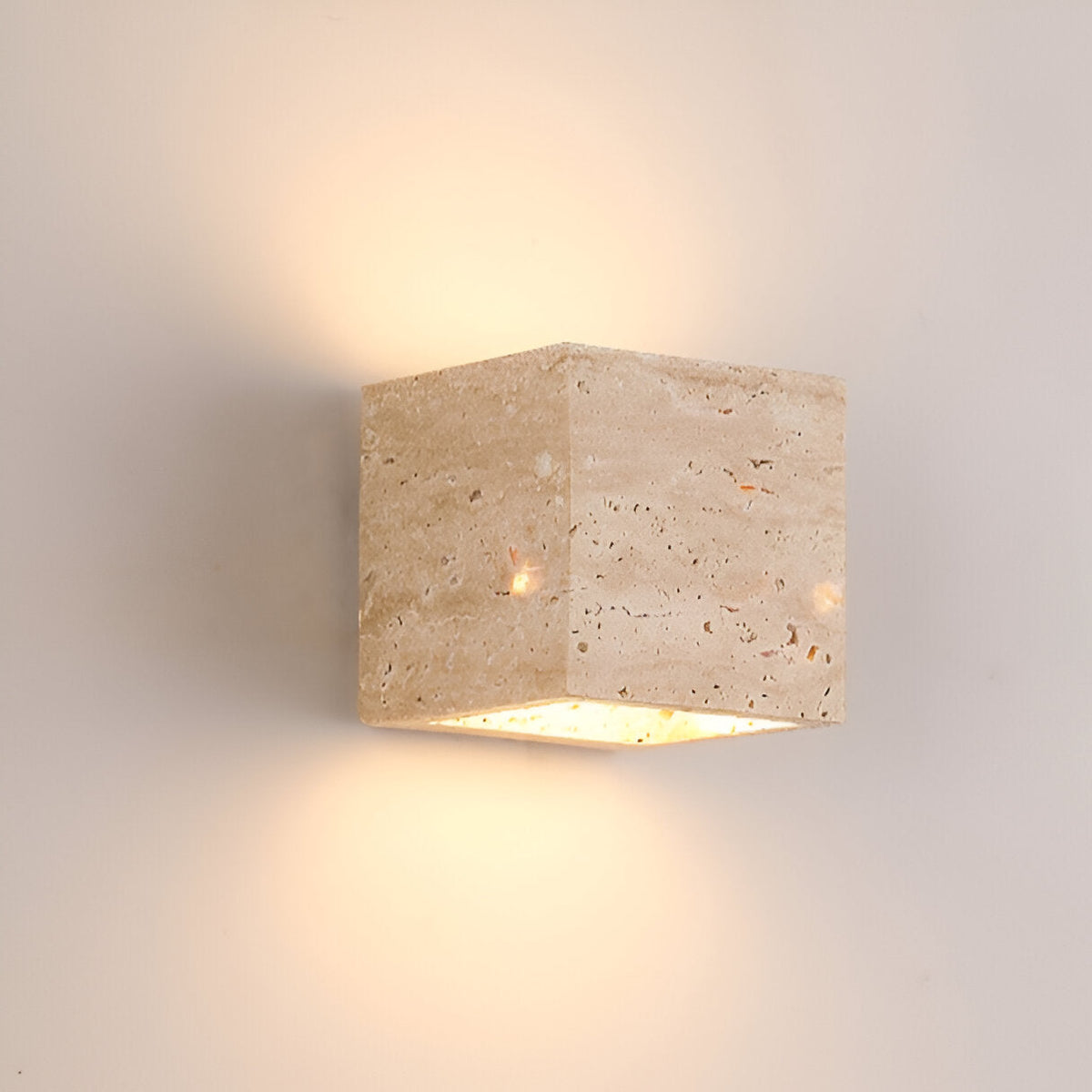 Minimalist Stone Natural Cave Wall Light 1-Light