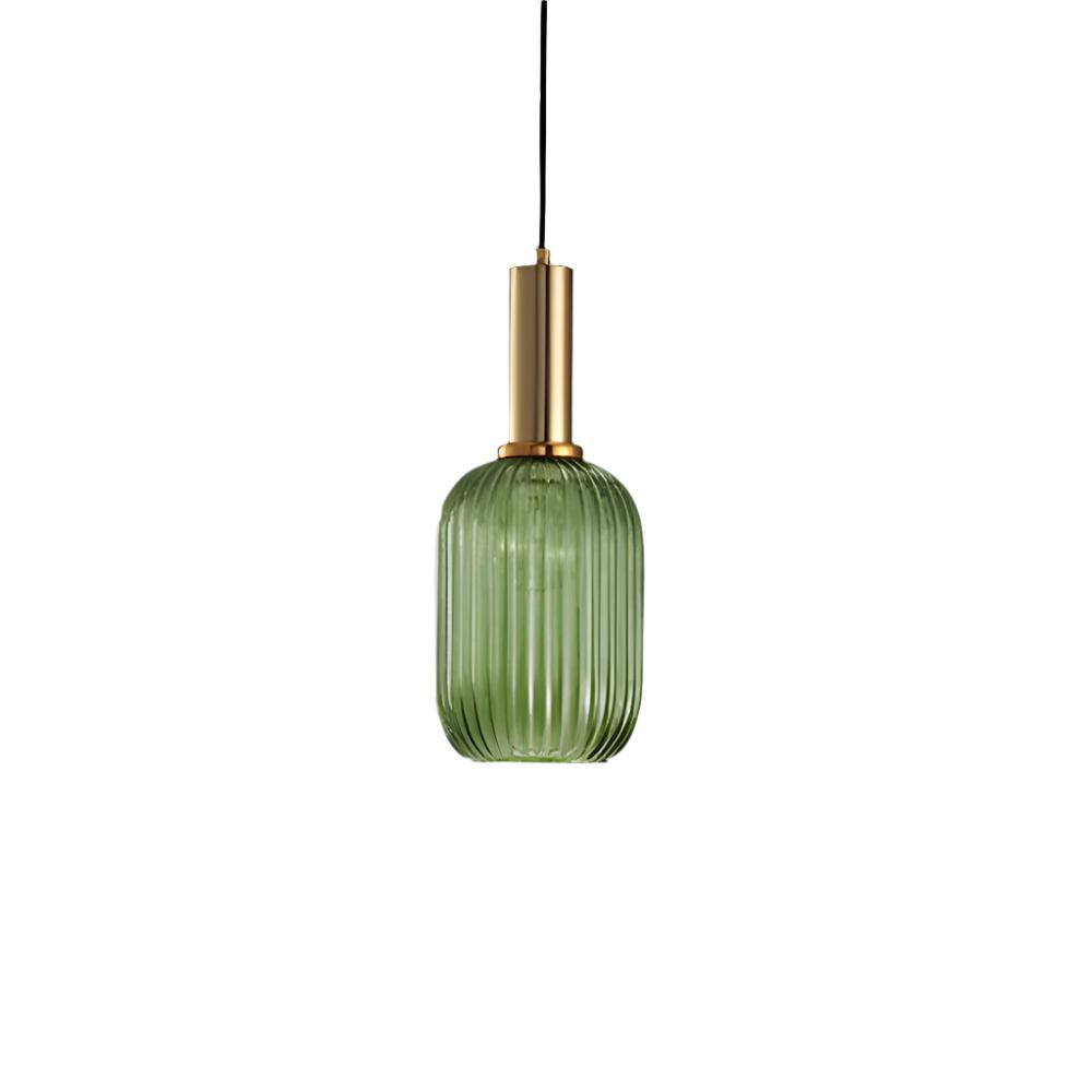 Contemporary Glass Tube Fitting Pendant Light 1-Light