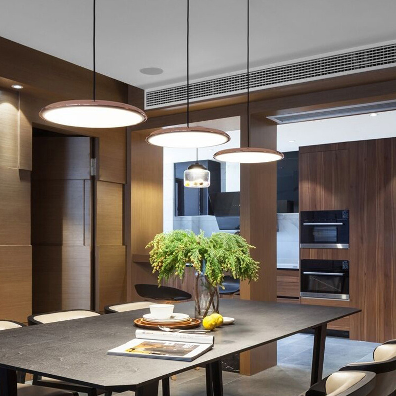 Scandinavian Round Pendant Light LED 1-Light