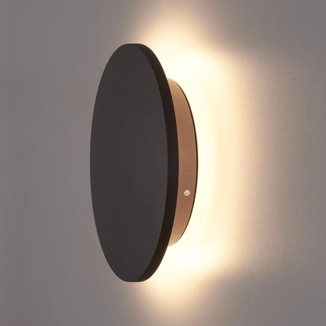 Modern Metal Backlit Wall Light 1-Light