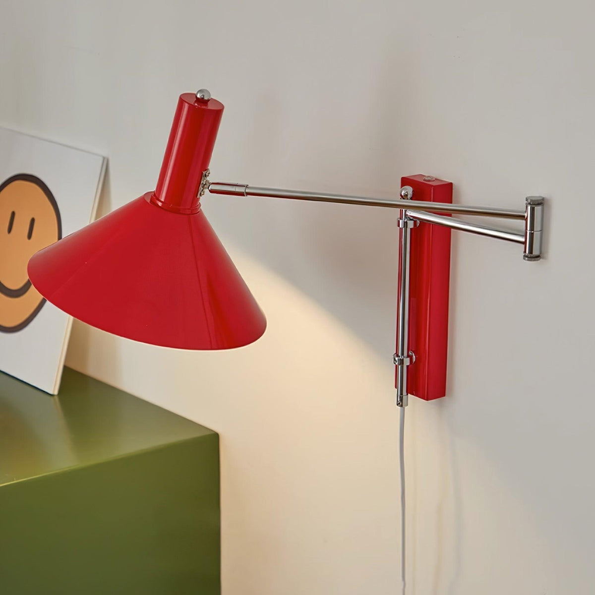 Contemporary Metal Cone Shade Wall Light 1-Light