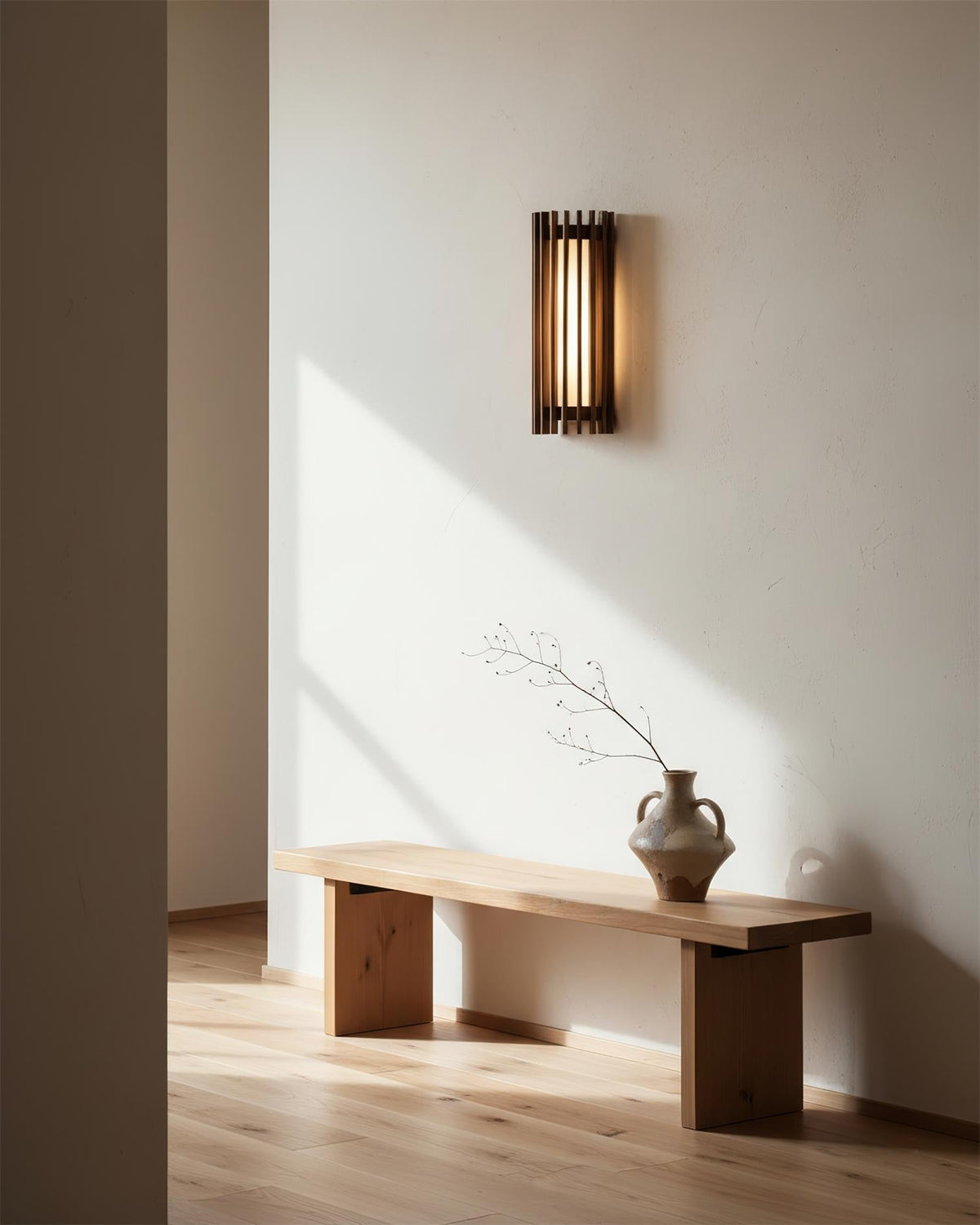 Contemporary Acrylic Vertical Linear Wall Light 1-Light