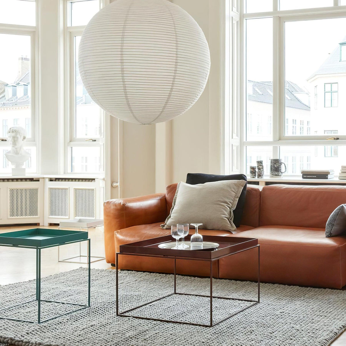 Japanese Washi Paper Globe Pendant Light 1-Light