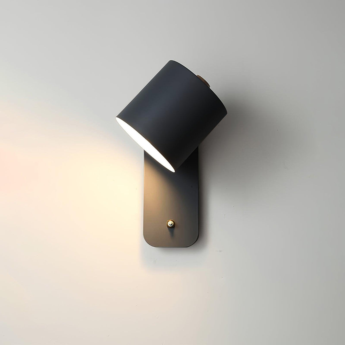 Contemporary Minimalist Rotatable Cylinder LED Wall Sconce 1-Light
